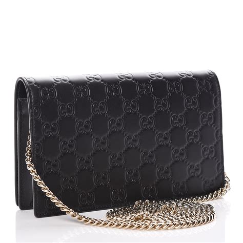 gucci black wallet ace|gucci guccissima wallet.